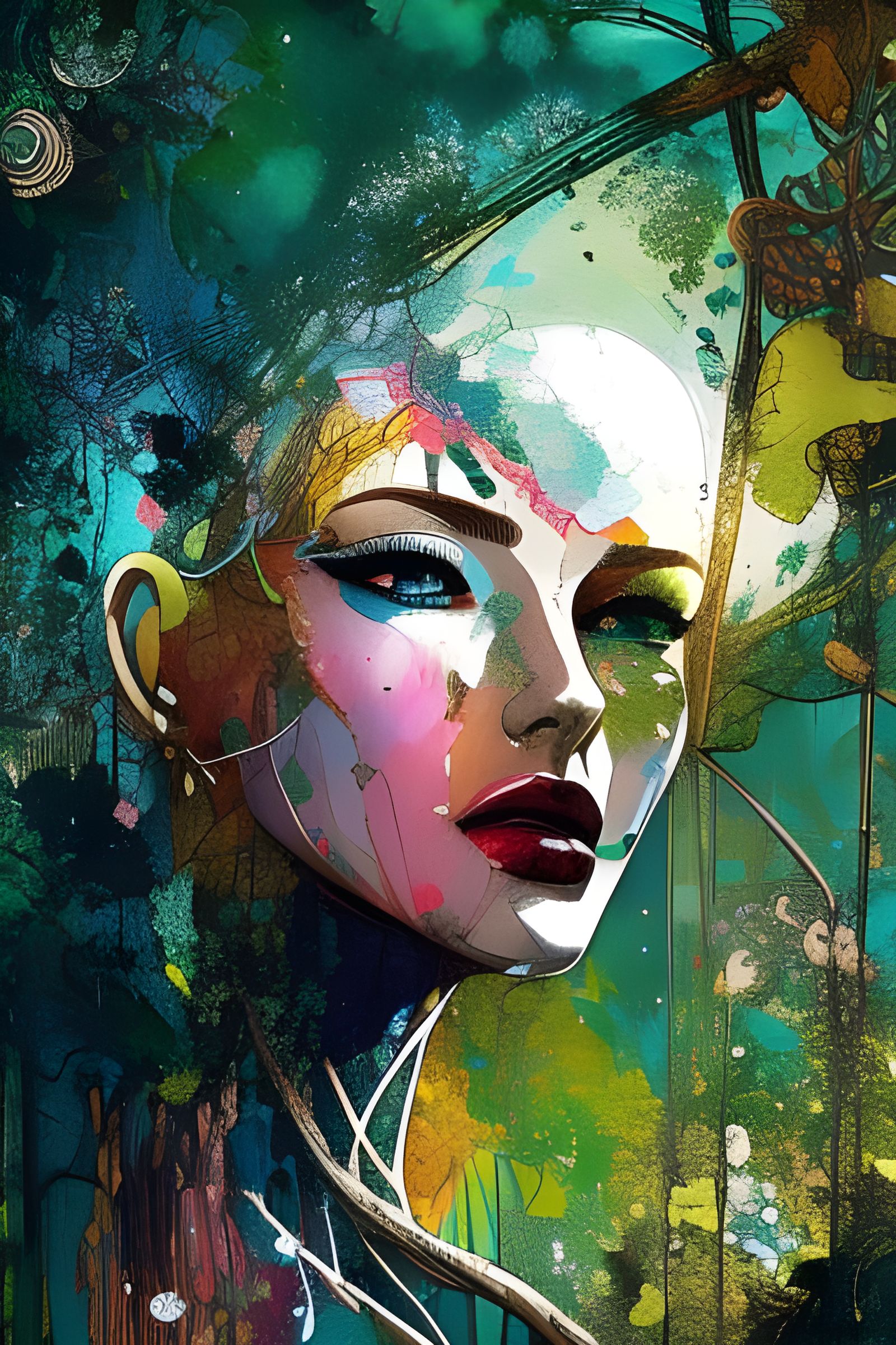 colorful portrait - AI Generated Artwork - NightCafe Creator