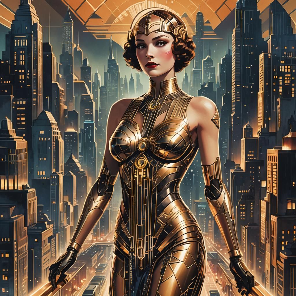 Art Deco Metropolis  by @Twinkletoast