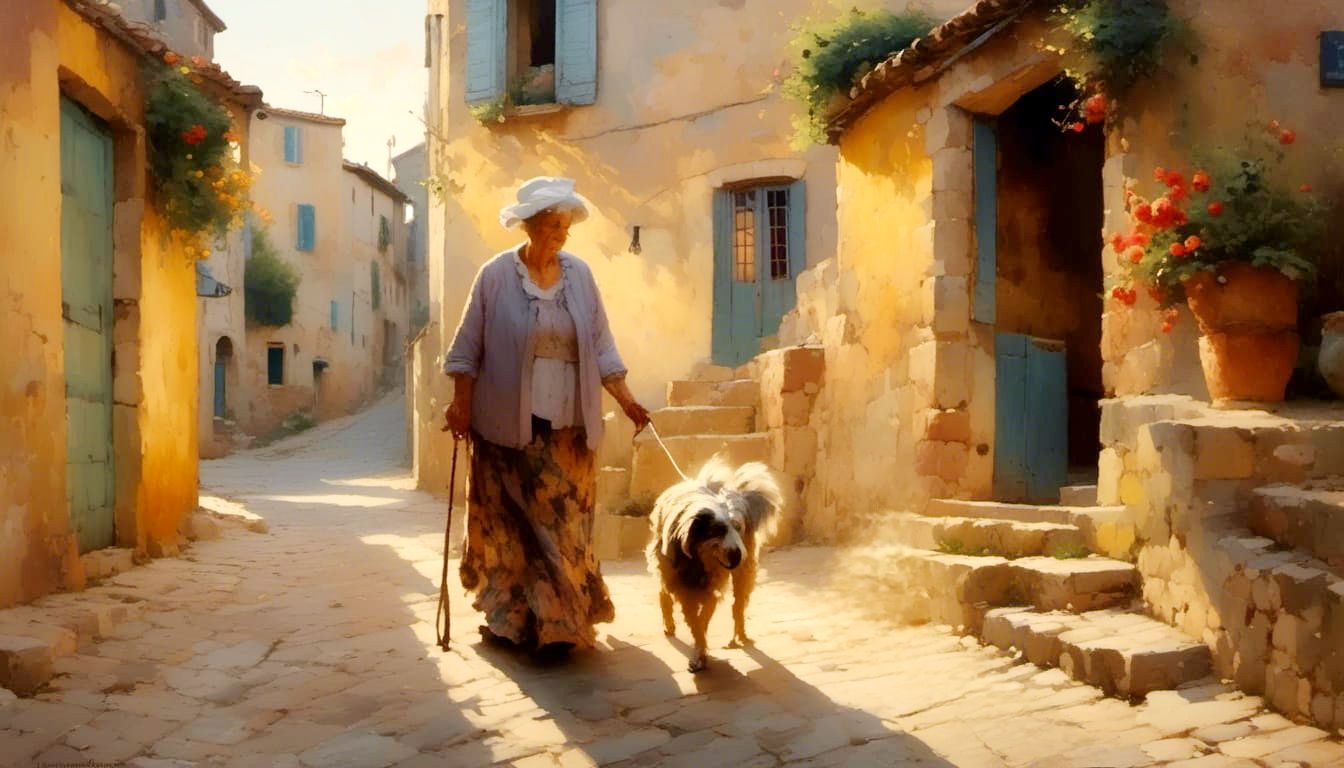 "Allez mon chien  - nous rentrons maintenant !"
