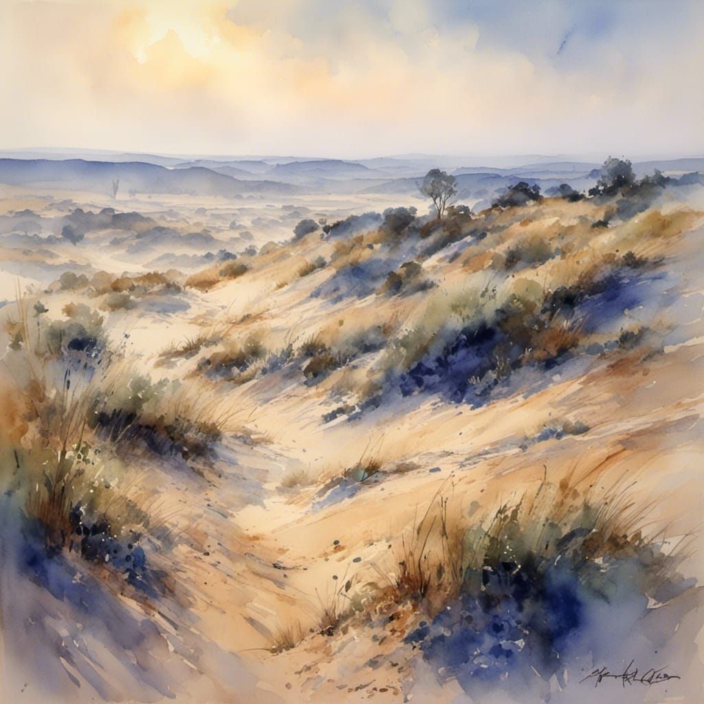 The beginning of a warm day
