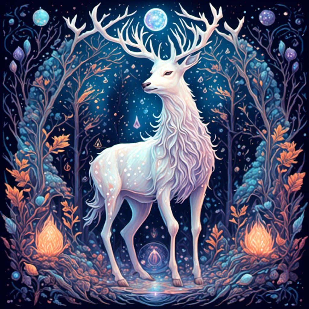 <lora:Witch Manual:1.0> Morozova's White Stag