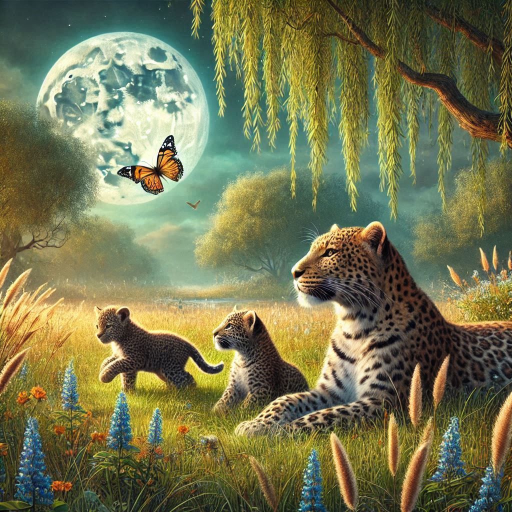 Leopard and the Butterfly