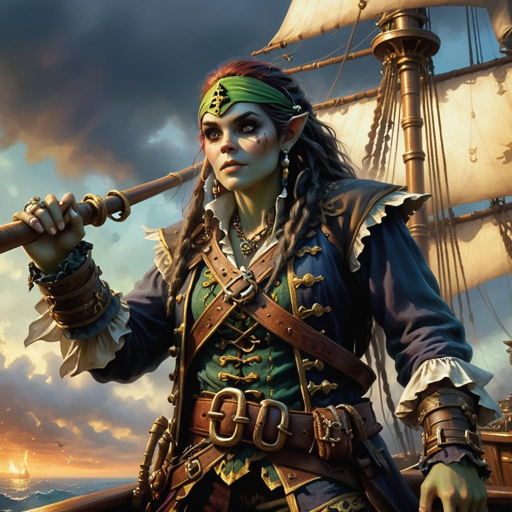 Oceanna Brinewater - Elf pirate 