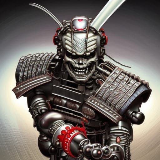 animatronic endoskeleton samurai