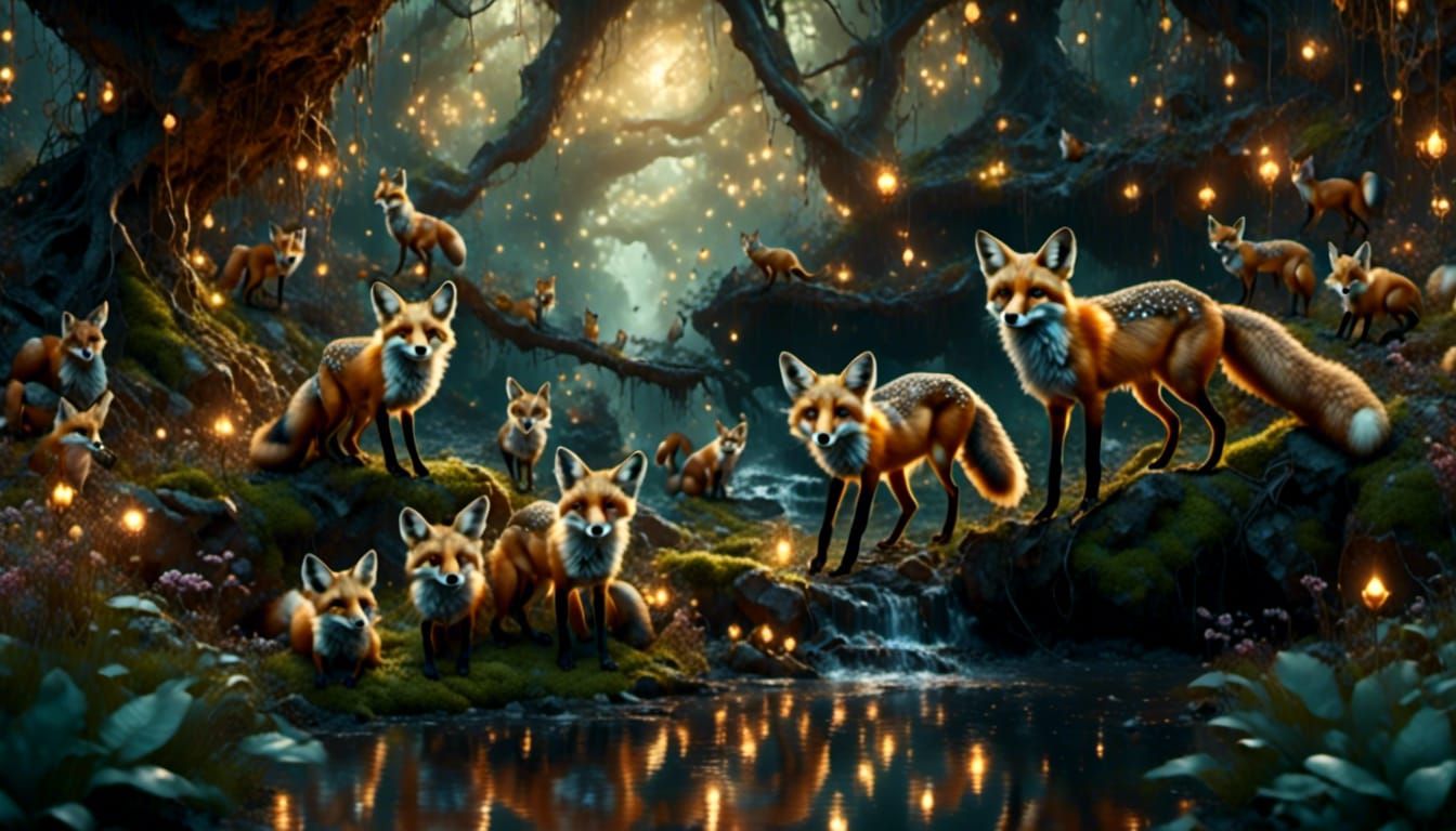 How many foxes can you find?