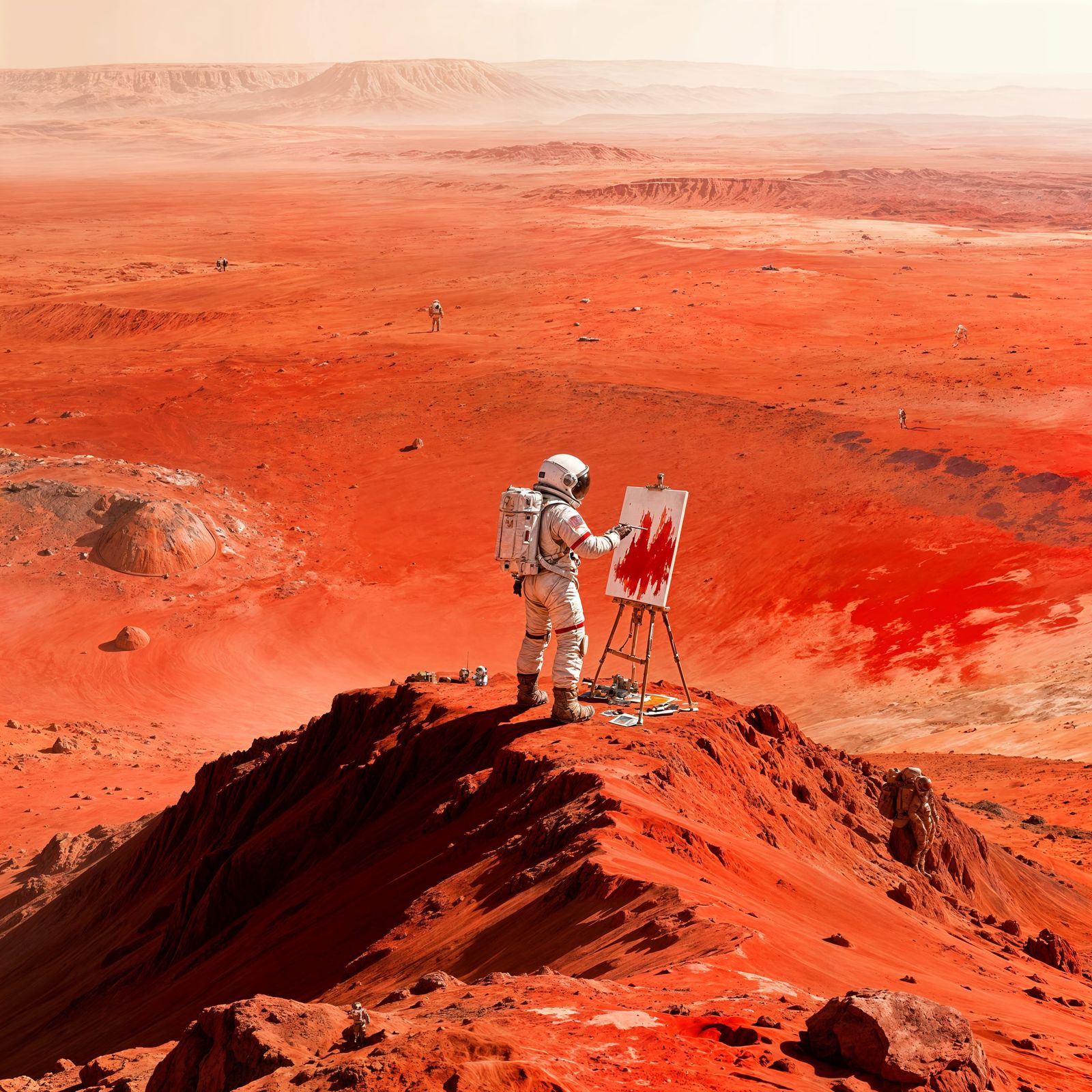 Painting on Mars  by @FarSeeker