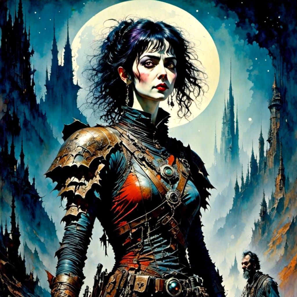 <lora:Gypsy1:1.1> <lora:Grimly:0.8> <lora:Elven Ink:1.0> (Ba...