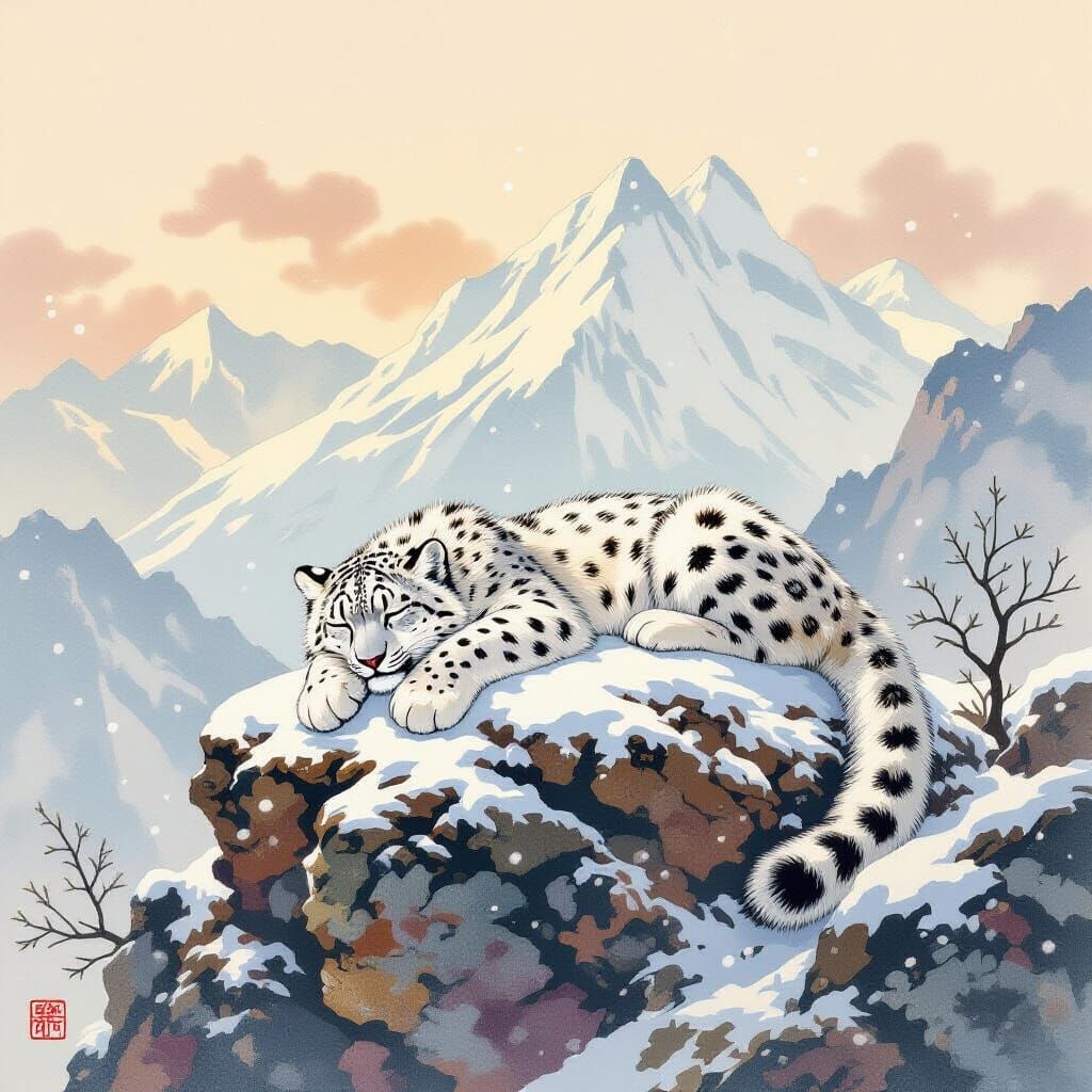 leopard resting   by @Grim