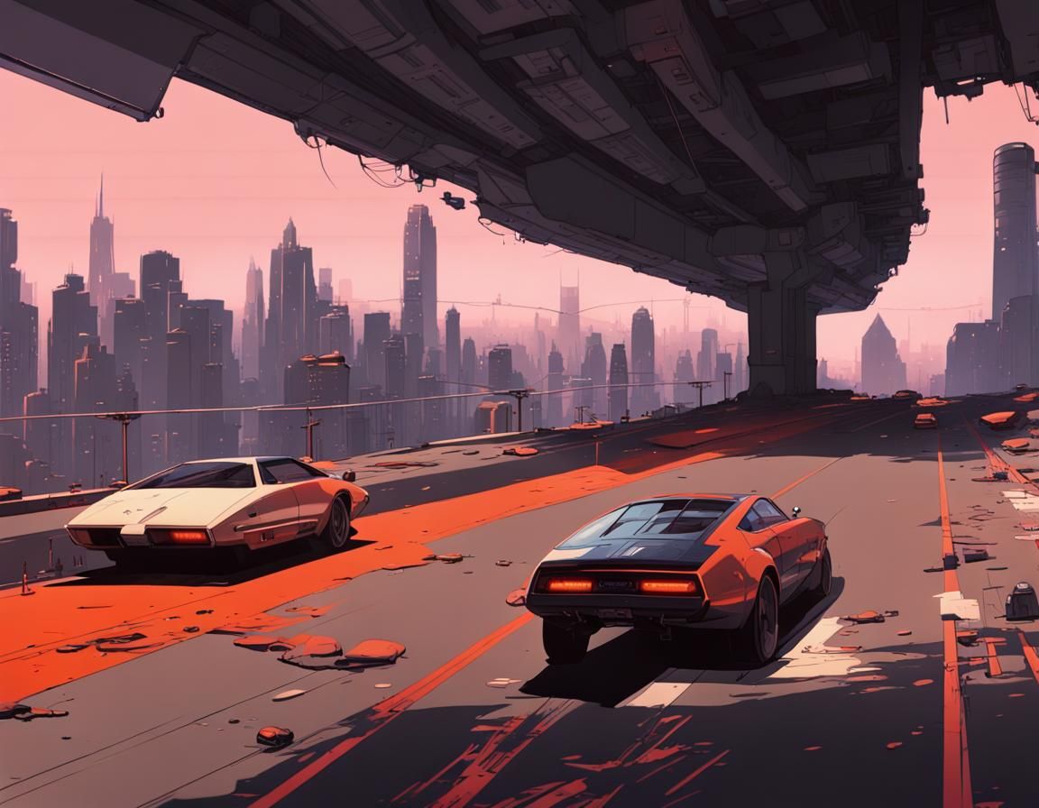 16k resolution, art inspired by Syd Mead's visionary futuris...