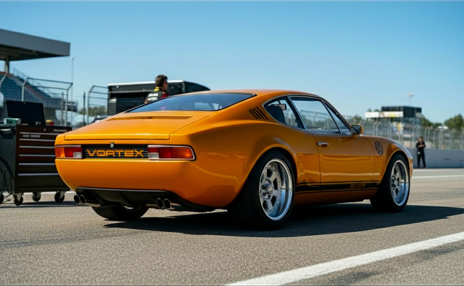 Retro Mod VW Vortex GT, (fictional, my design) rear quarter ...