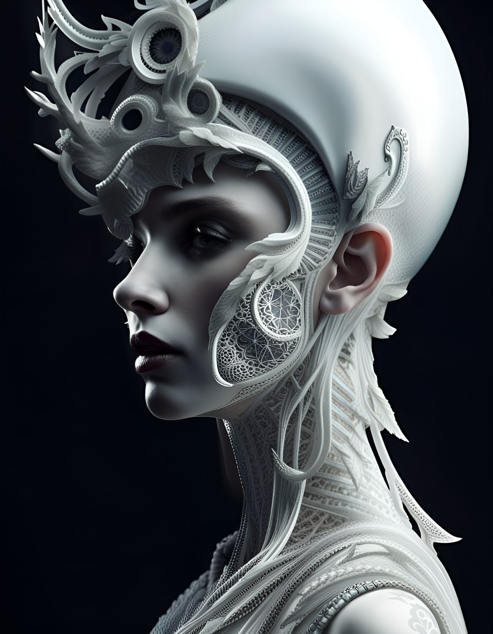 Bone Lady III - AI Generated Artwork - NightCafe Creator