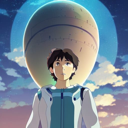 The Andromeda Covenant, Studio Ghibli, Anime Key Visual, by Makoto ...