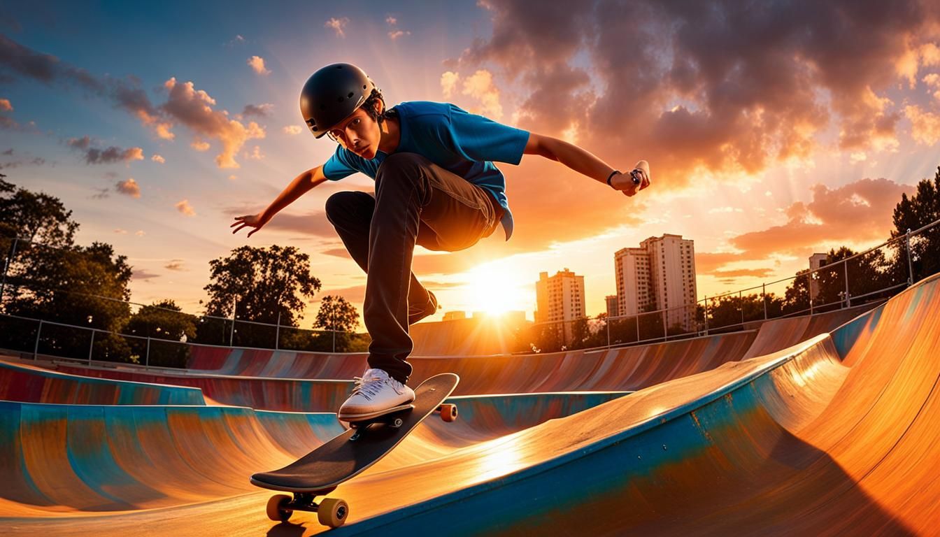 Skater at sunset