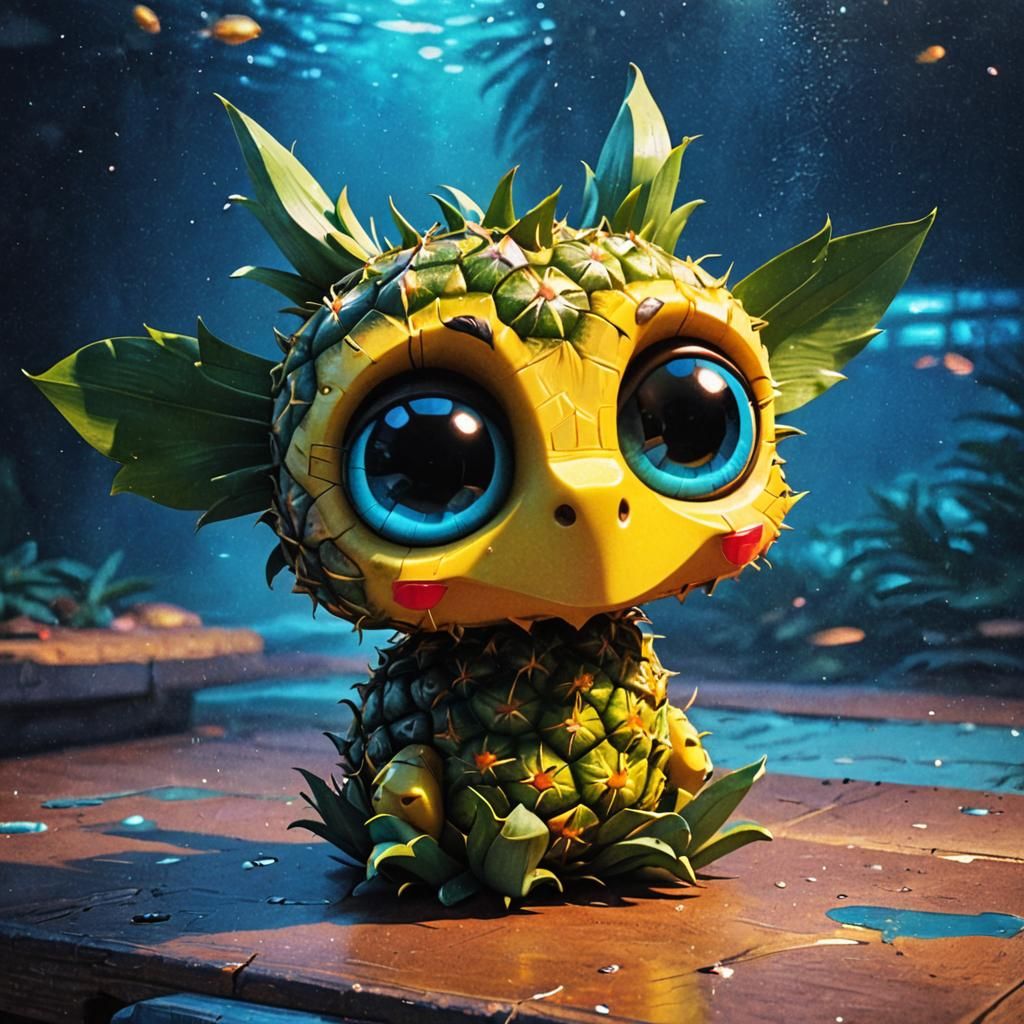 The Saddest Pineapple - AI Generated Artwork - NightCafe Creator