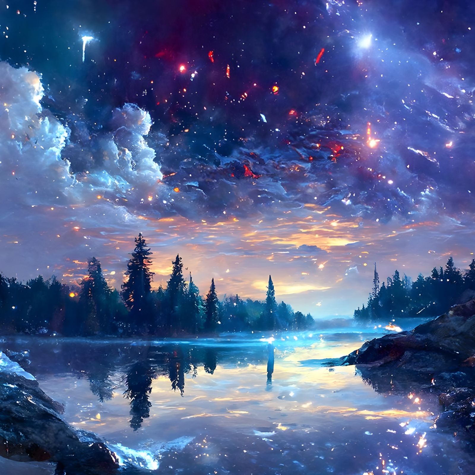 Starlight Lake  by @nana
