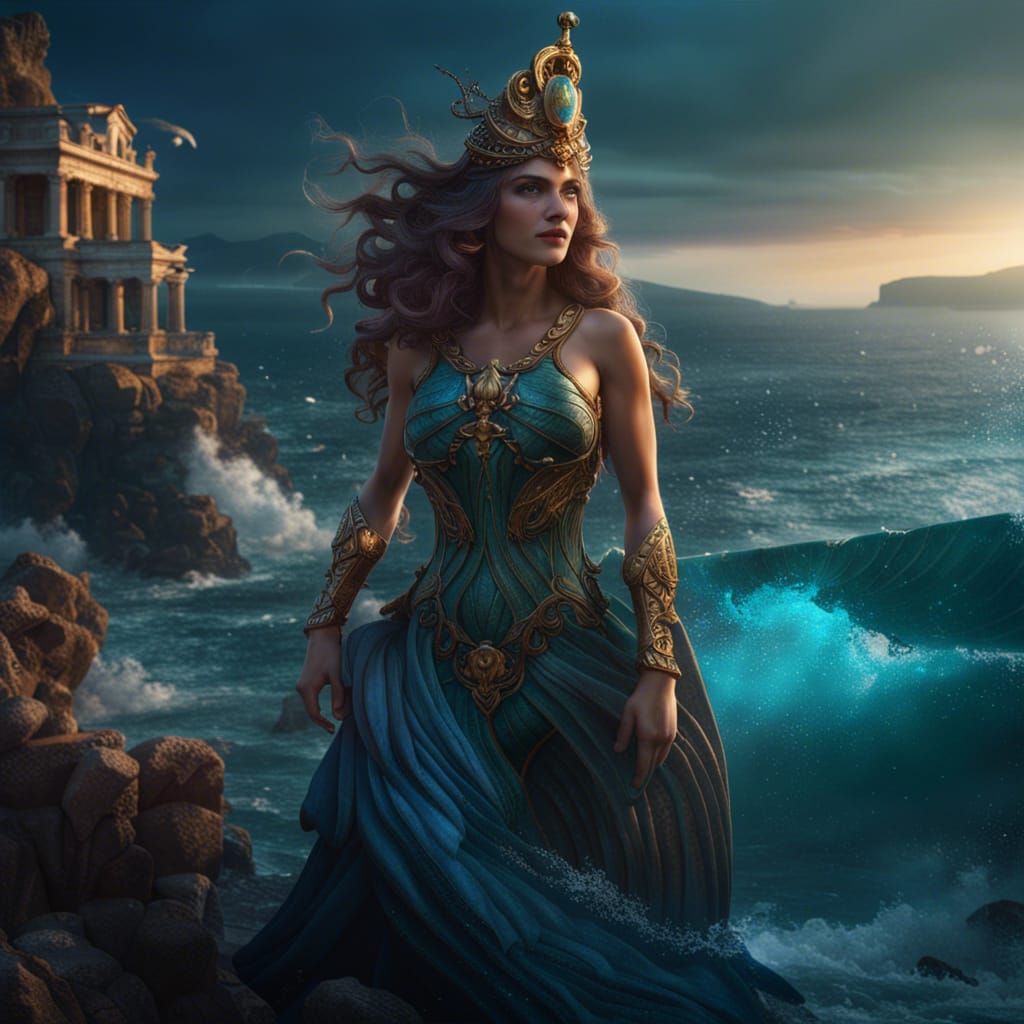 Amphitrite Goddess Of The Sea #1 (GRE) - AI Generated Artwork