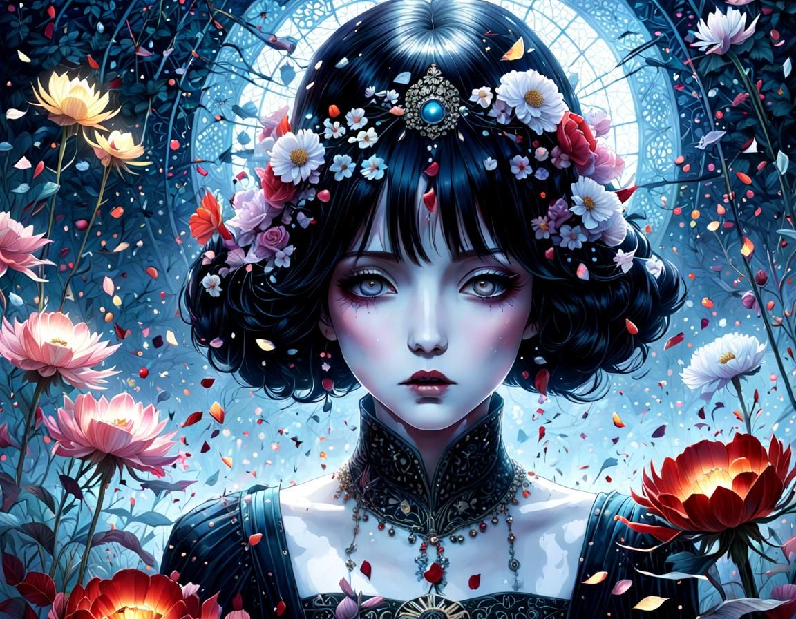 dead flowers AI Generated Artwork NightCafe Creator