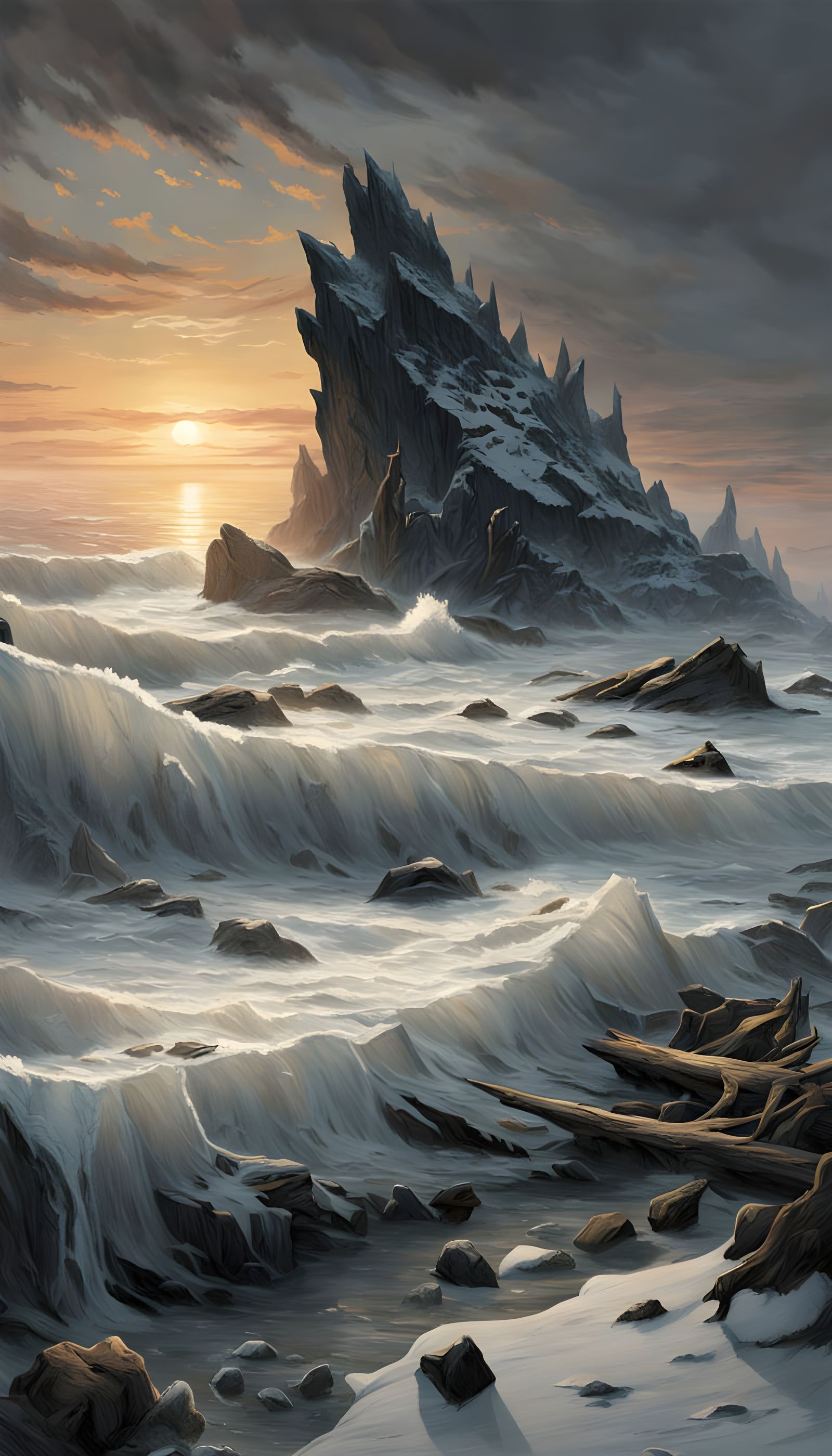 Frozen shore  by @JPK