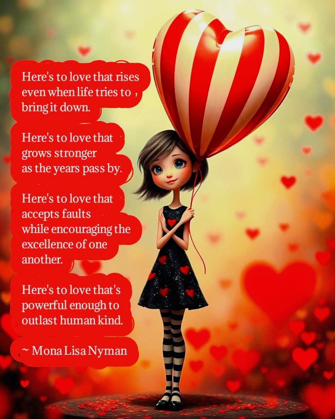 Here's to Love that Rises...