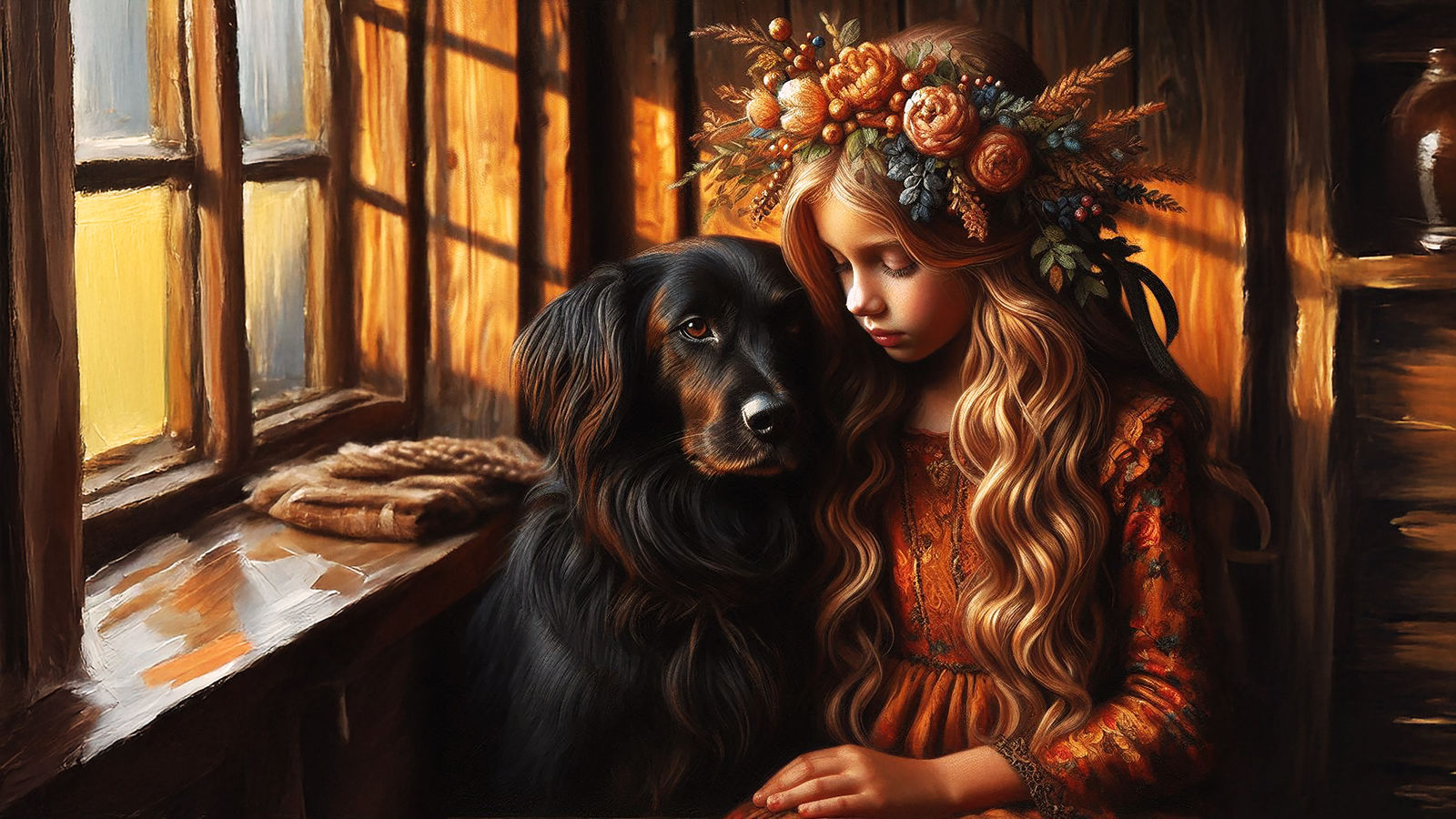 girl with dog 2