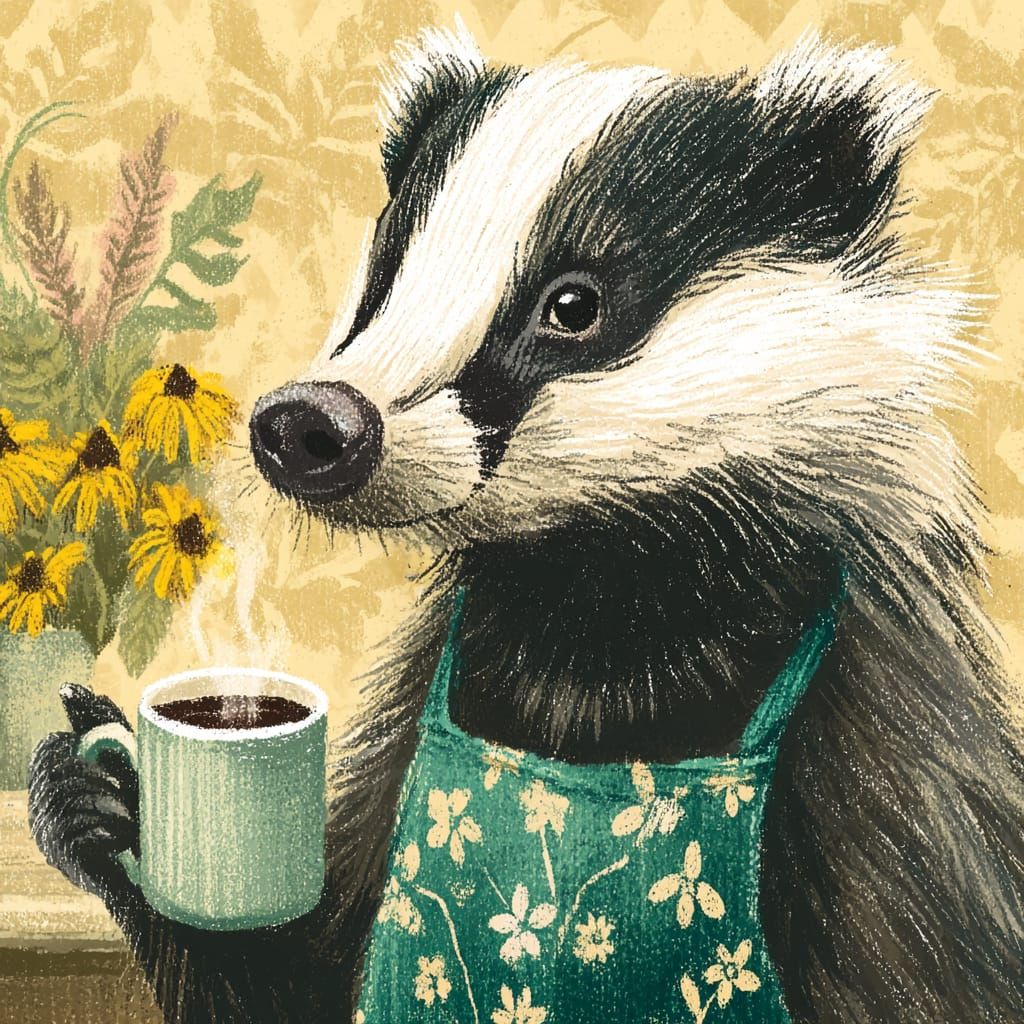 Badger Coffee for @KI_Katze