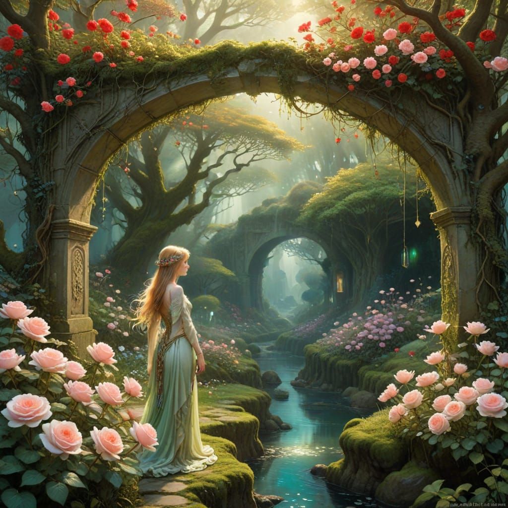 Fantasy garden  by @Ruslandrinkscoffee