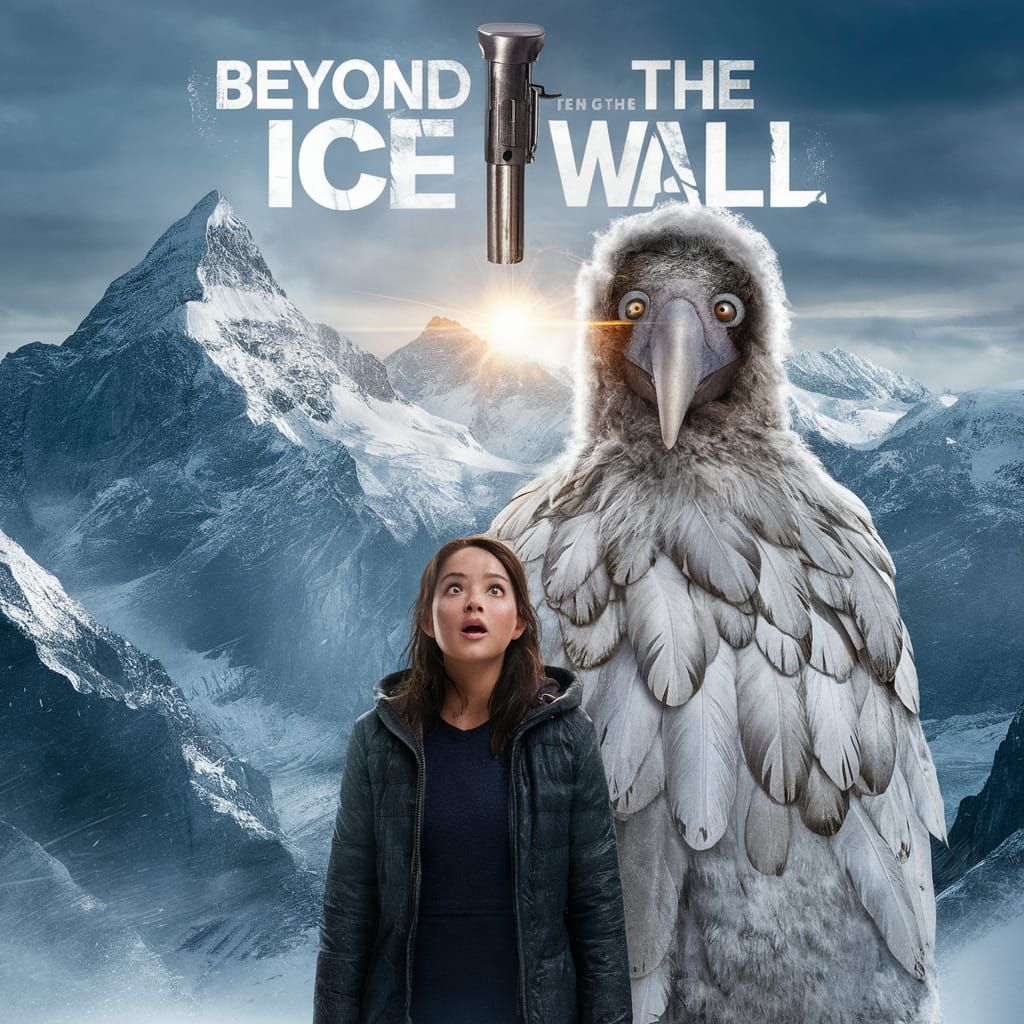 "movie poster" Beyond the ice wall AI Generated Artwork NightCafe