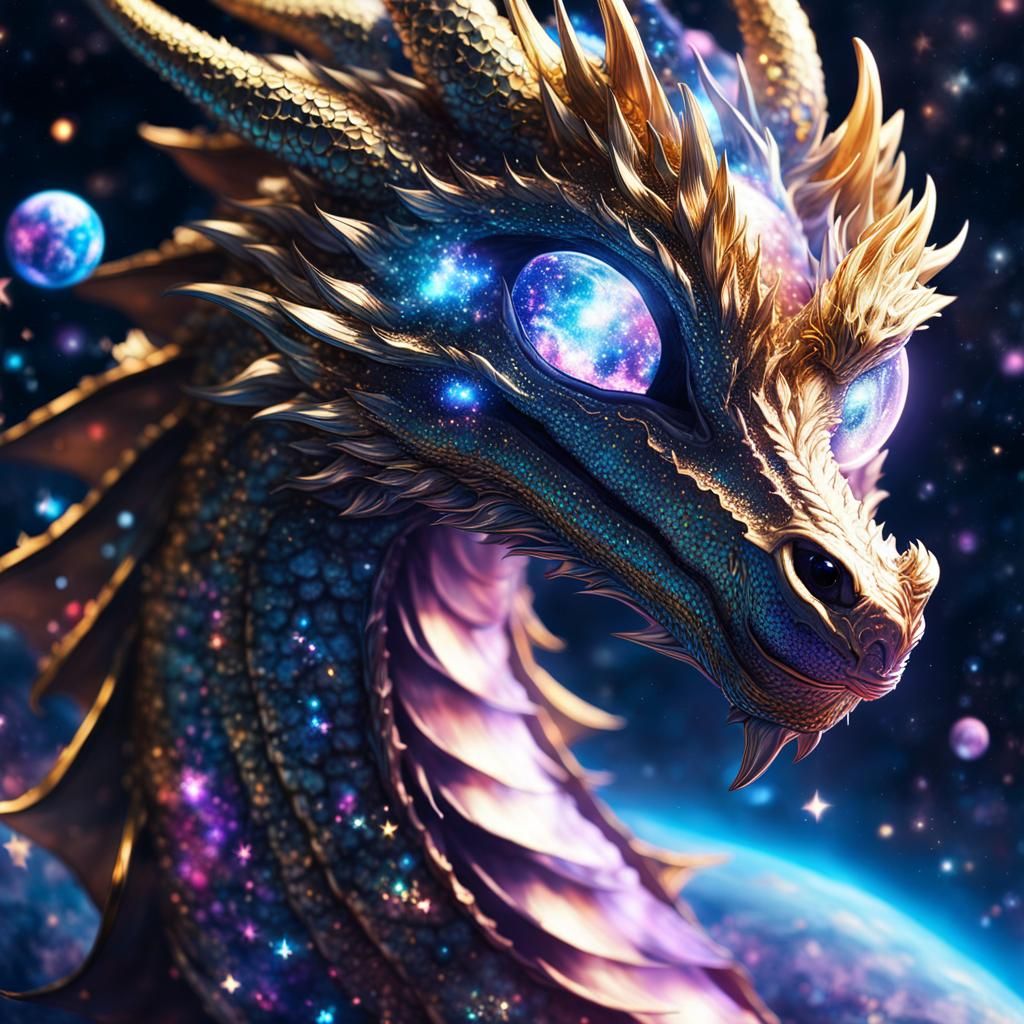 Galaxy Dragon - AI Generated Artwork - NightCafe Creator