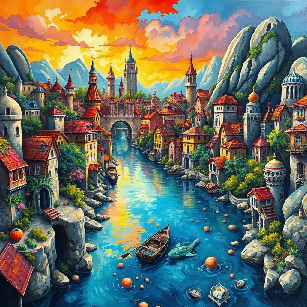 Ancient River City  by @Sirry 