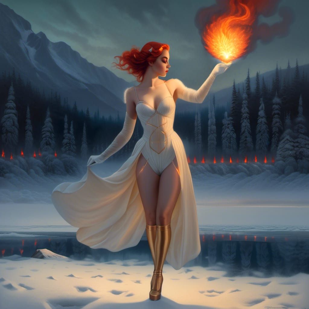 fire dancer