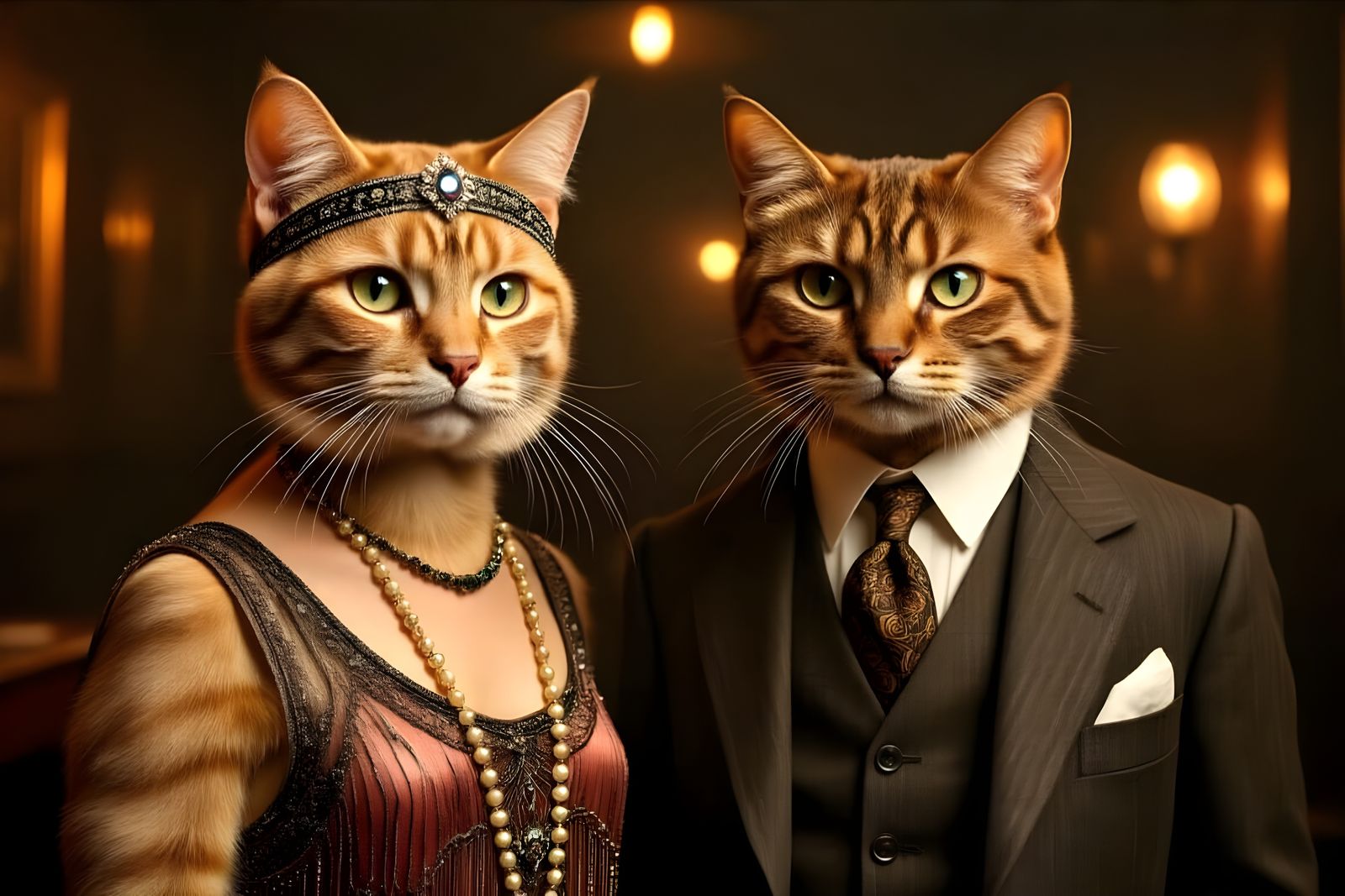 Kittyz and Scotty Fitzgerald representing flappers and the Lost Generation  by @Gary Murakami