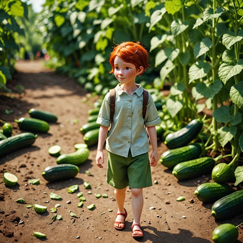 Barefoot redhead girl with a pixie cut cooler than the other side of ...