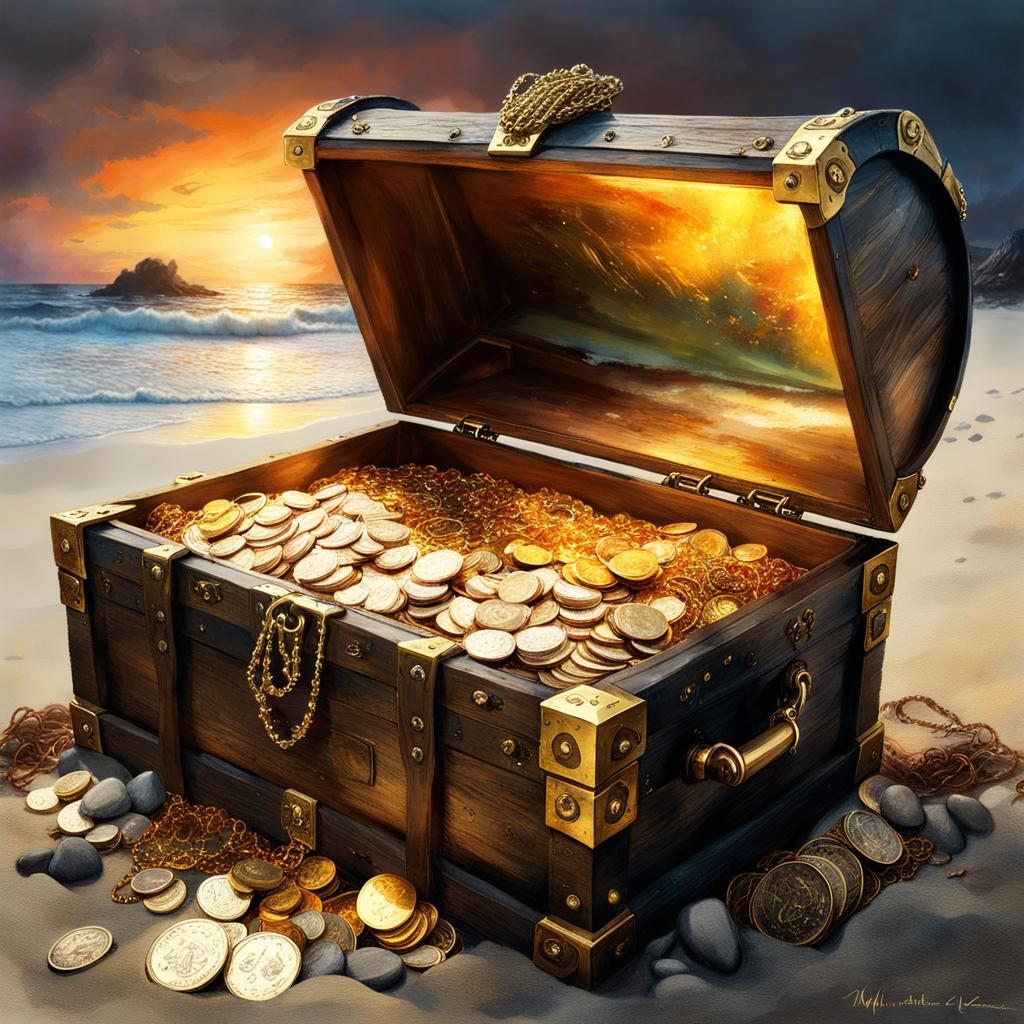 Pirate Treasures Washed Ashore Ai Generated Artwork Nightcafe Creator