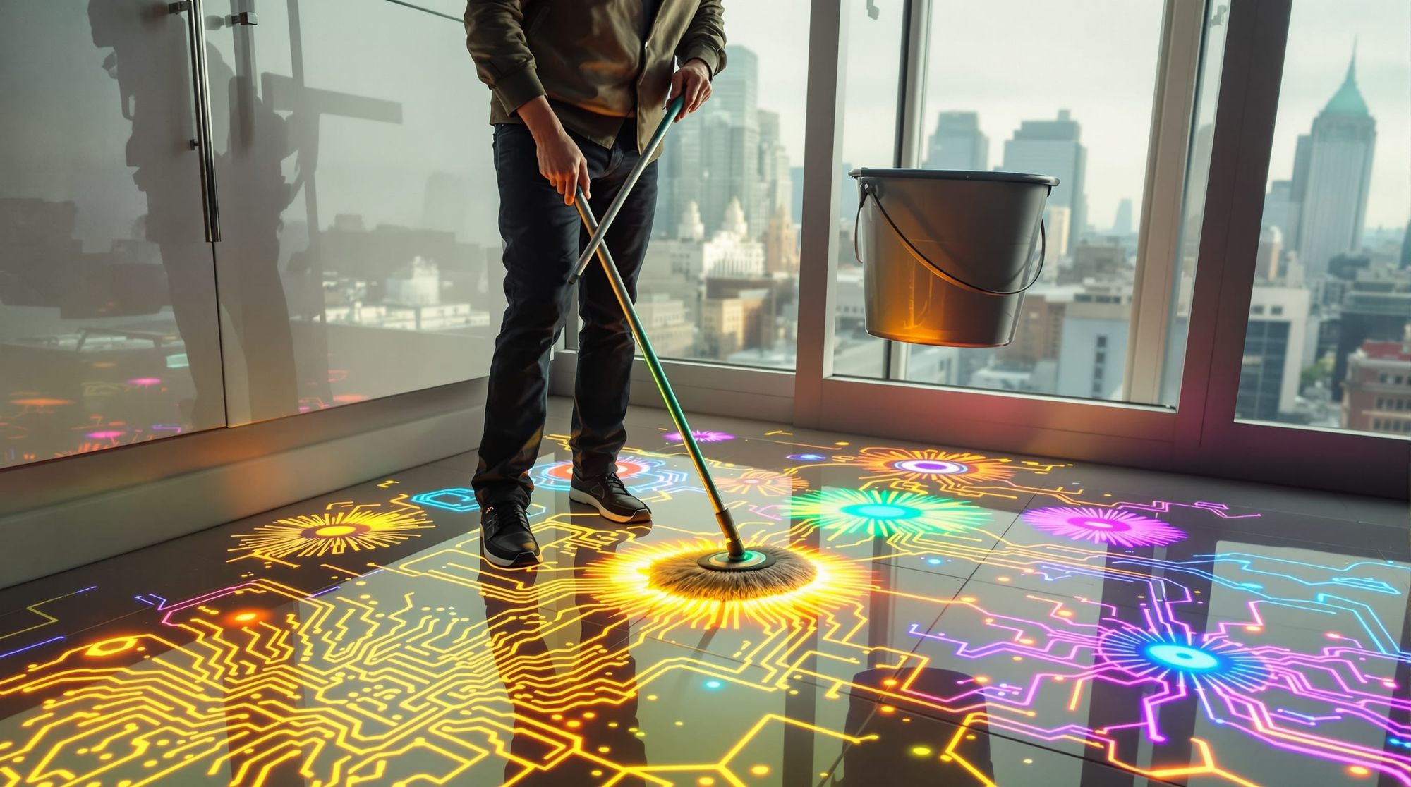 Mopping Magically with Math