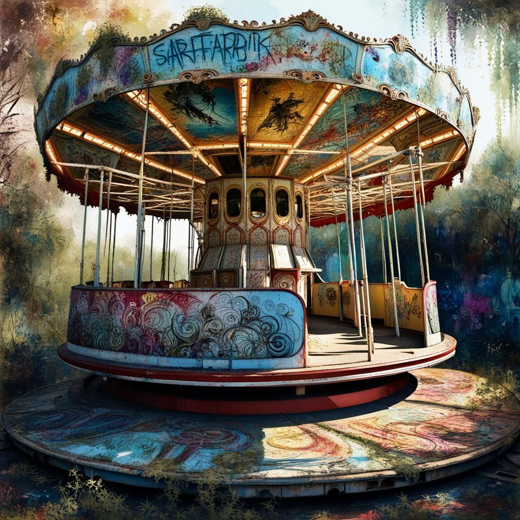 Even the carousel horses have gone...  by @Caroline