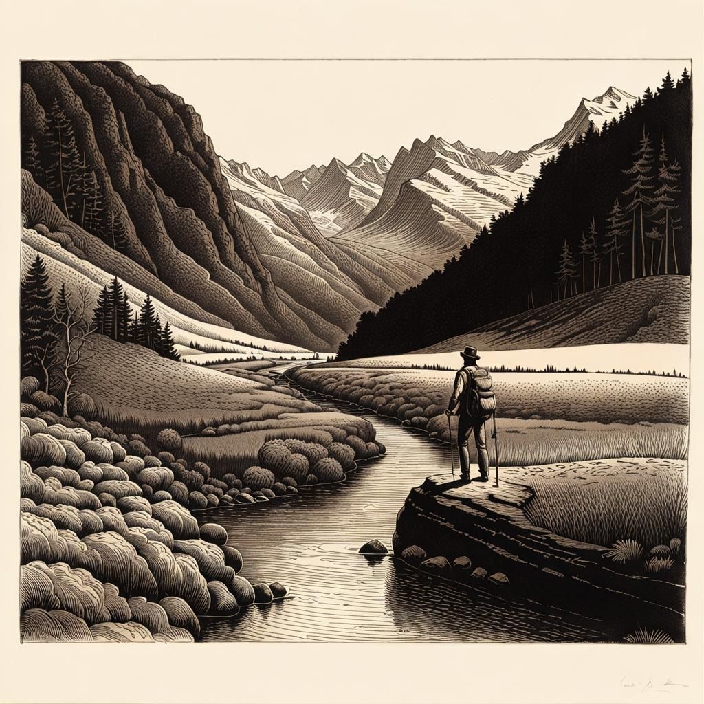 Line art intaglio etching, ver. 2 - AI Generated Artwork - NightCafe ...