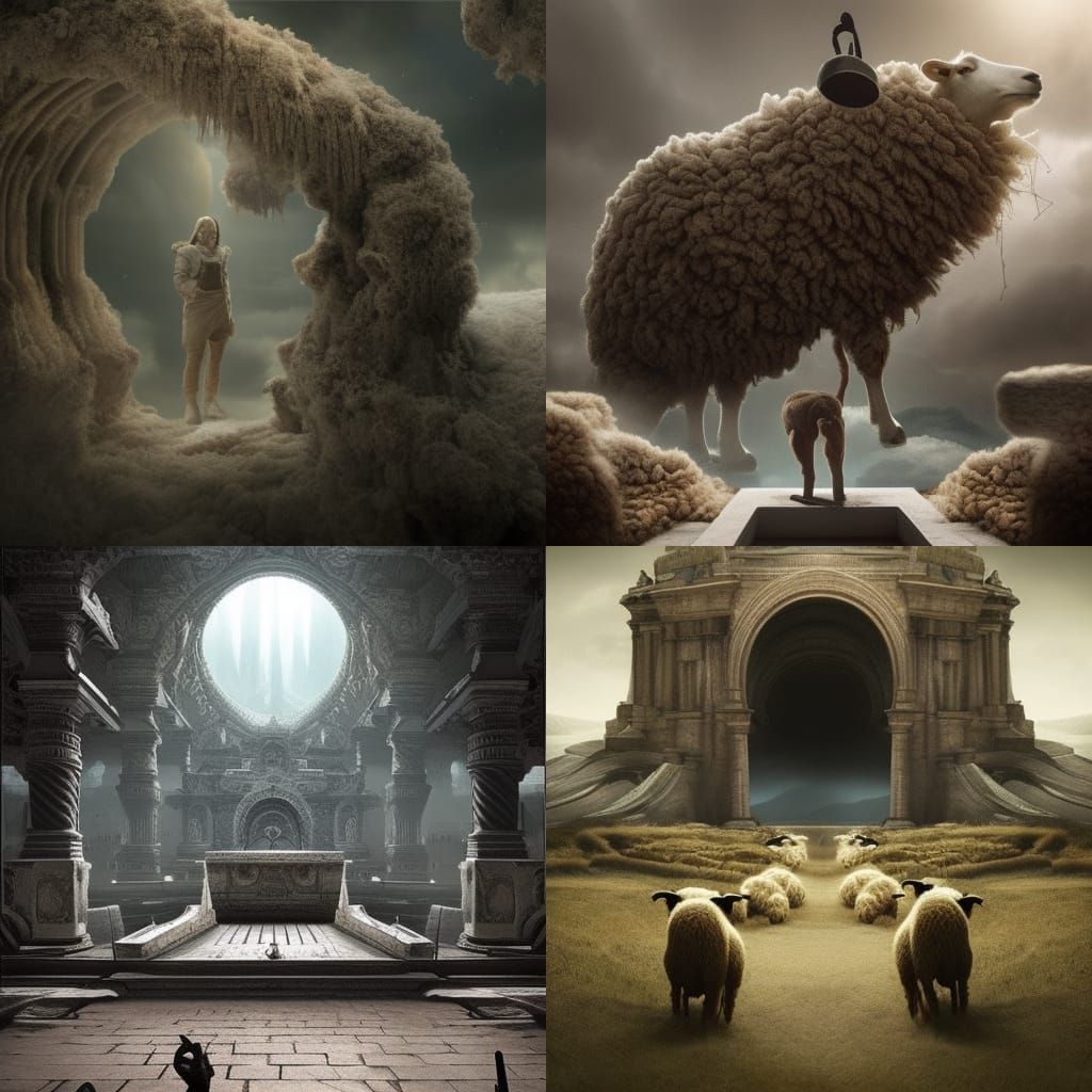 Empty void out of time  only thing exist is fear and sheeps