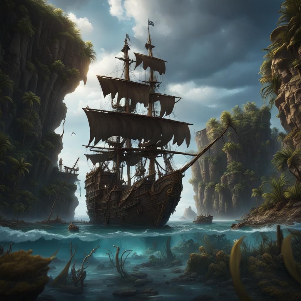 Pirate Oasis - AI Generated Artwork - NightCafe Creator