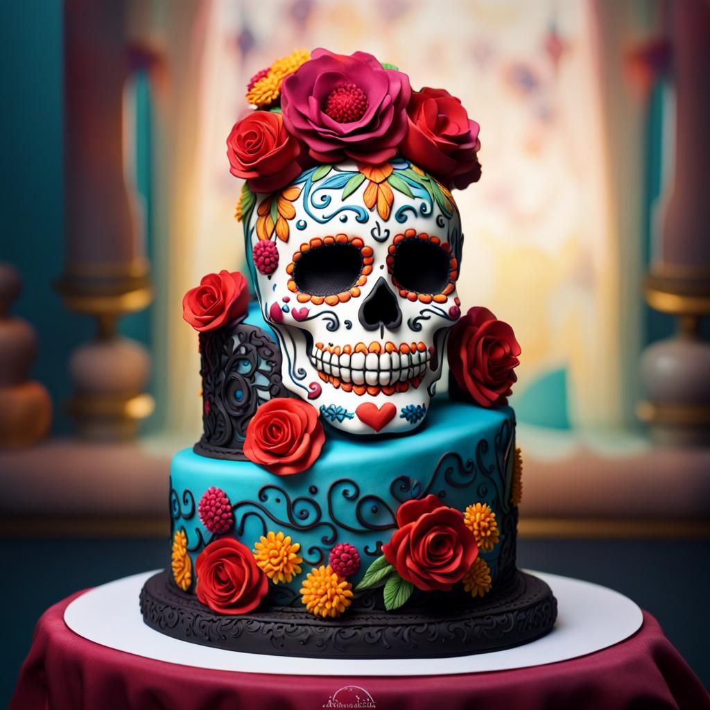 Skull Birthday Cake – Cocostreatla