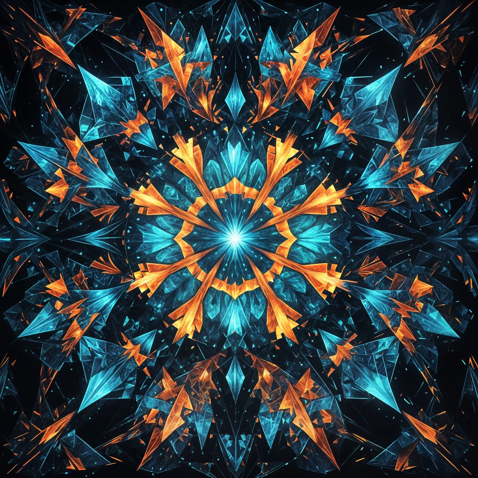 Kaleidoscope art (Atomix XL v4 Lightning - Clarity Upscale 50%)  by @Mak