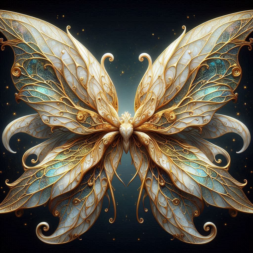 Enchanted Gold-Wing Moth