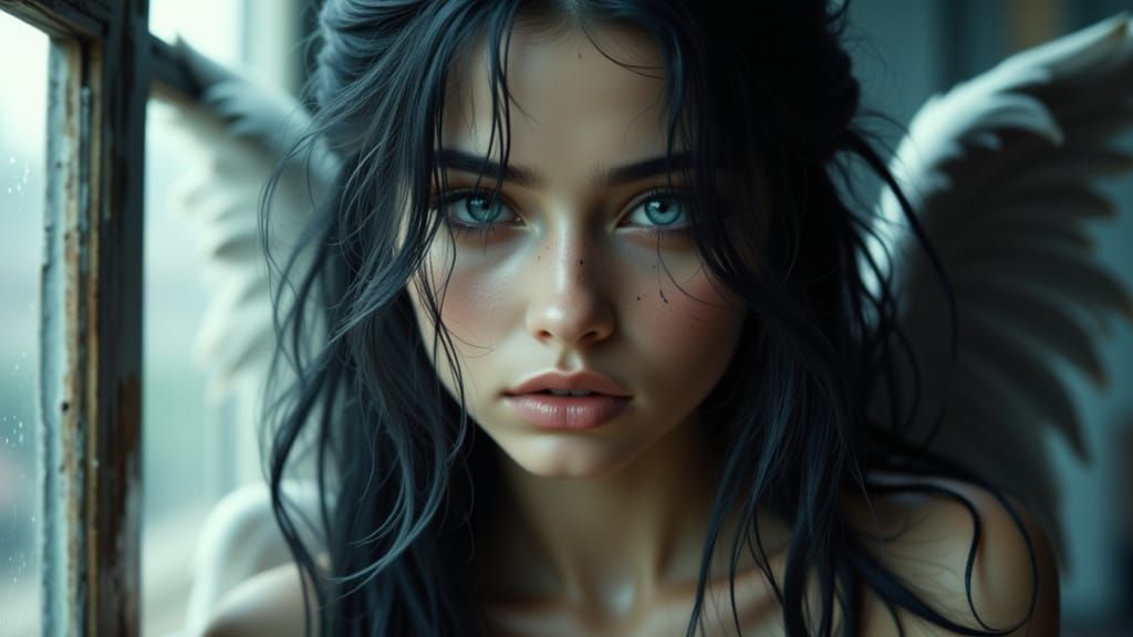 Fallen Angel in Dystopian Paris