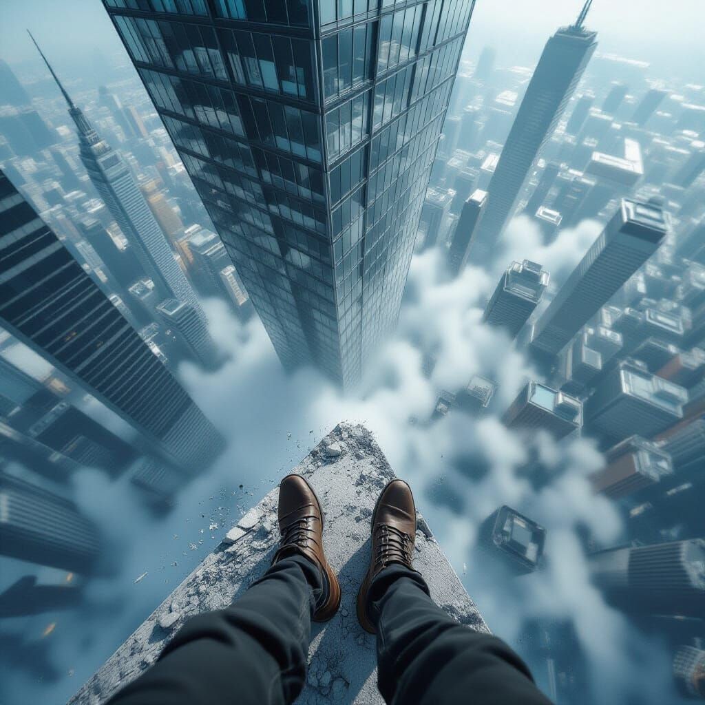 I am deathly afraid of heights  by @zephyrael