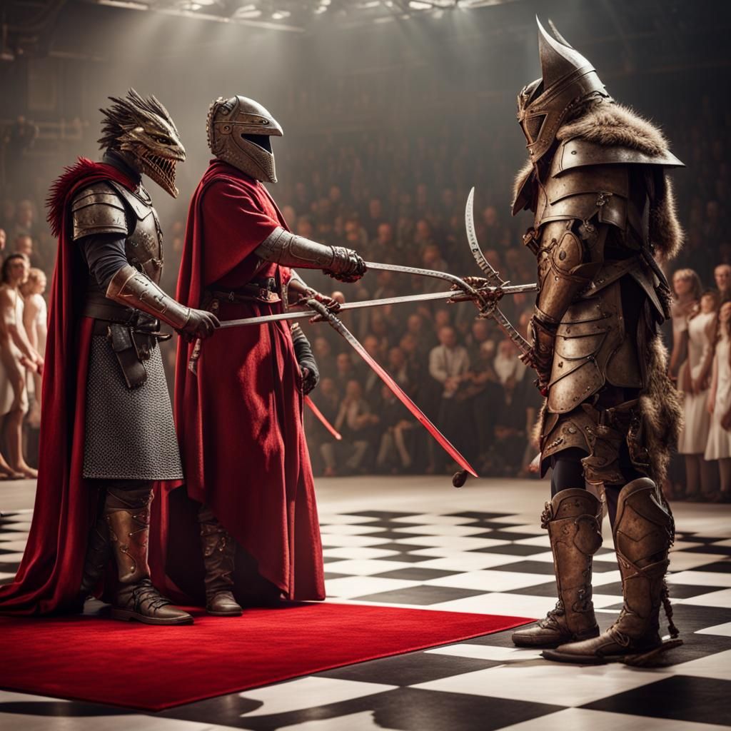 (Award ceremony: 1.5)
(Knighting: 1.5)
"Red carpet in fantas...