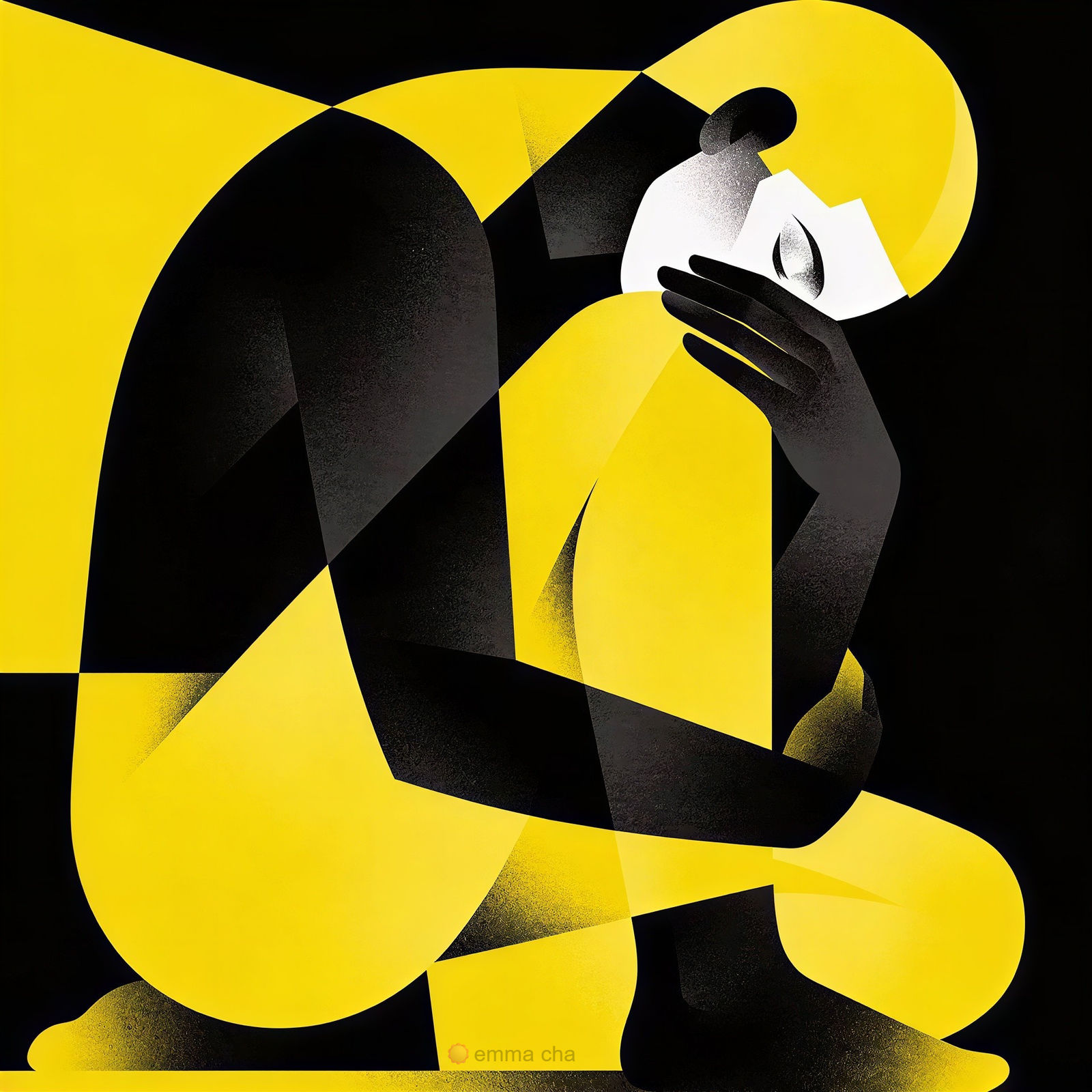 Abstraction of a Burdened Sun