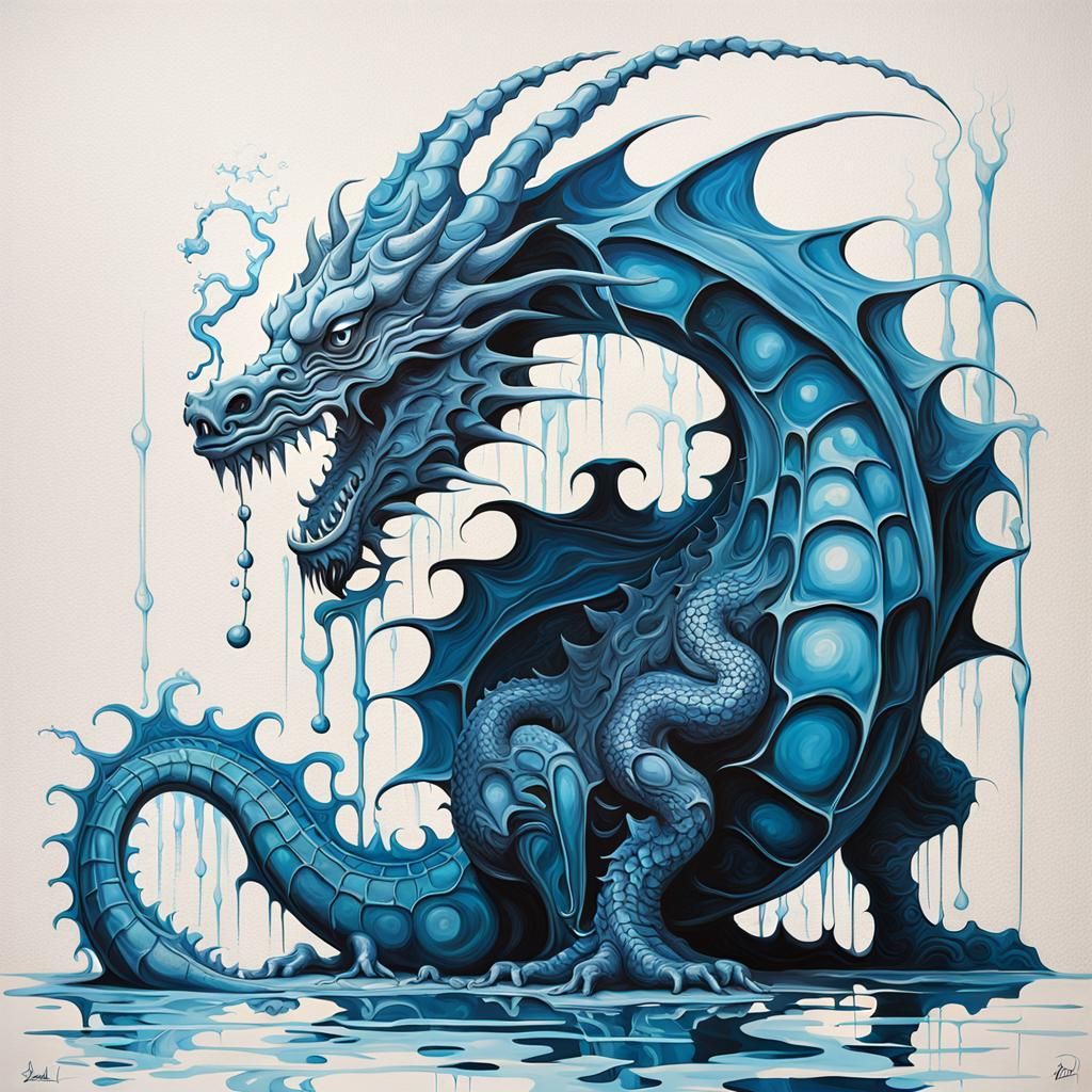 Water dragon dripping