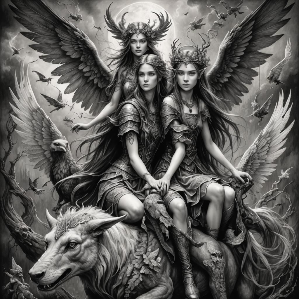  Trio of enchantresses