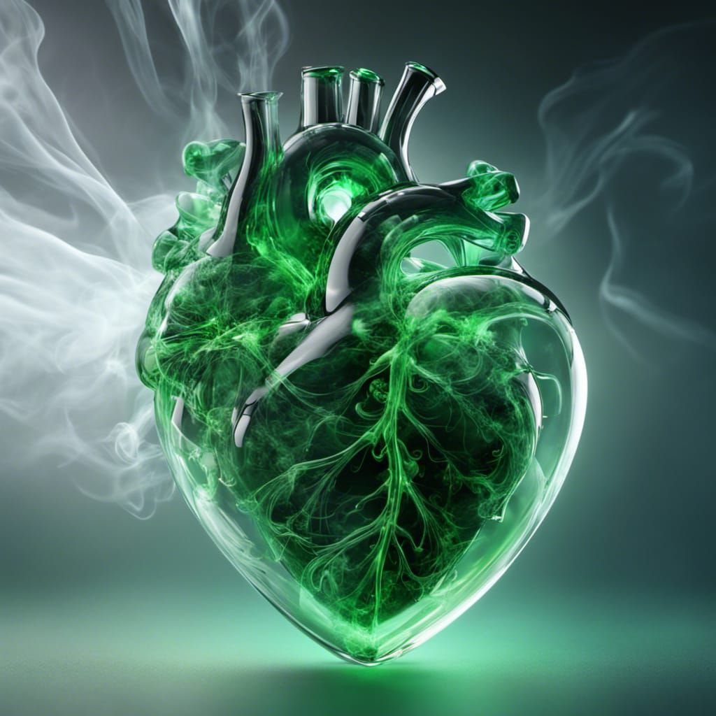 Green Heart  by @Mnemomeon