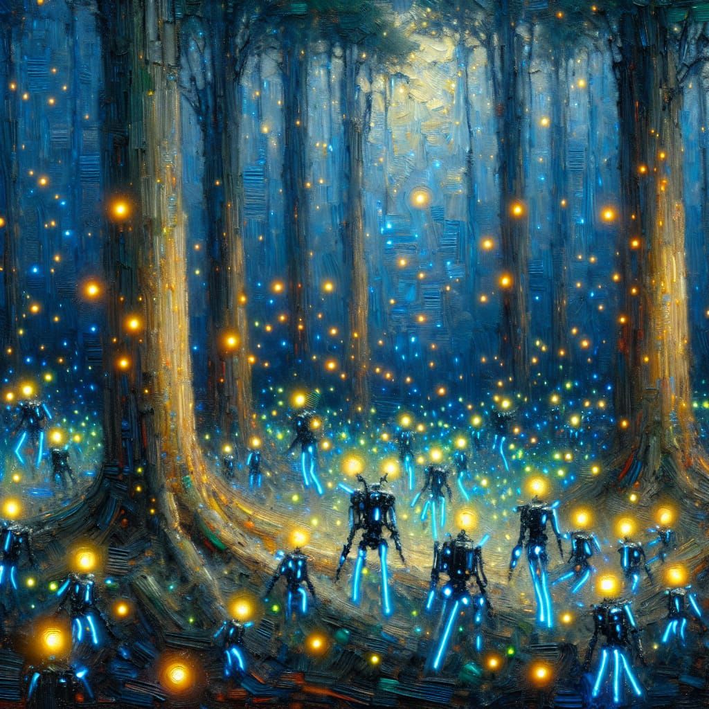 Robot and the Fireflies 14