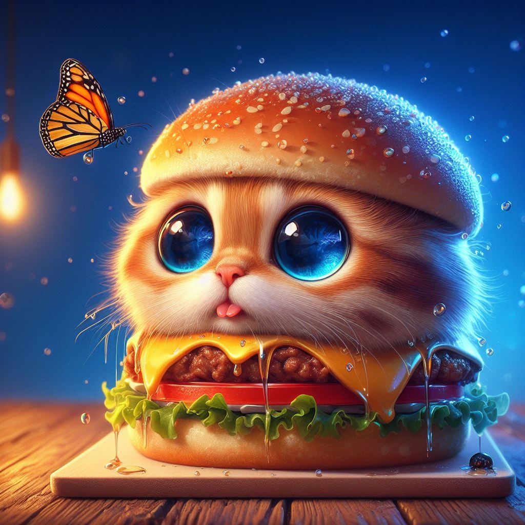 Burger Cat... Can I Eat That?